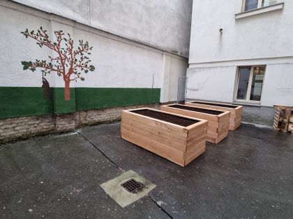 Školská farma - vyvýšené záhony